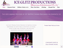 Tablet Screenshot of iceglitzproductions.com